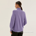 Autumn Purple Women's Loose Fashion Knitted Top